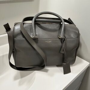 Saint Laurent gray Boston bag